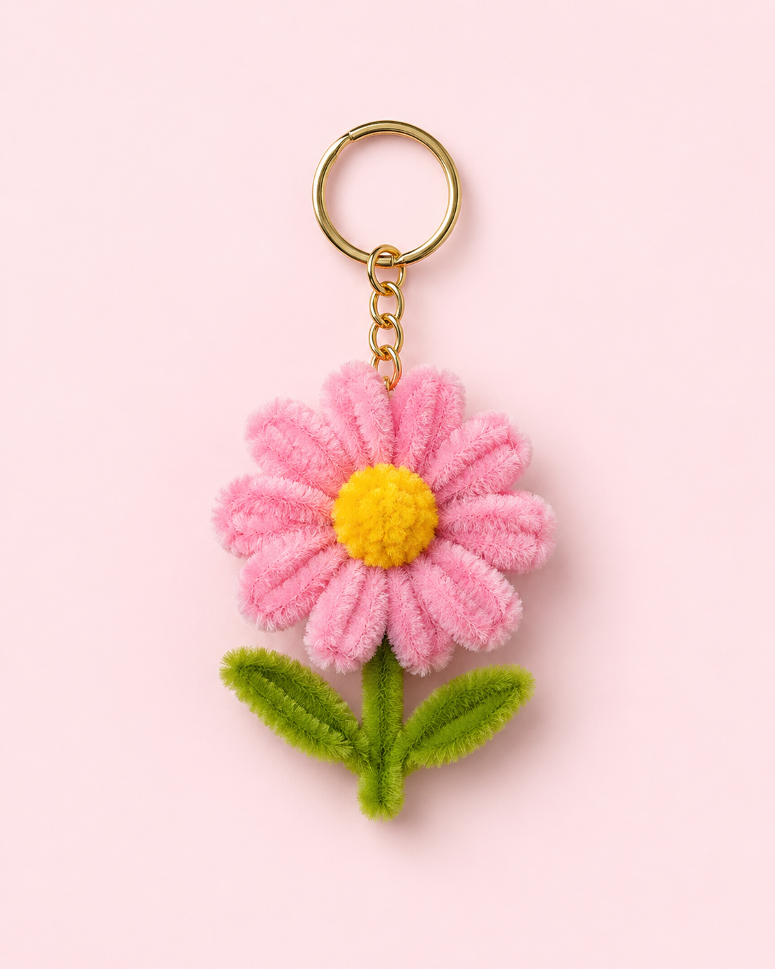 Daisy Flower Keychain